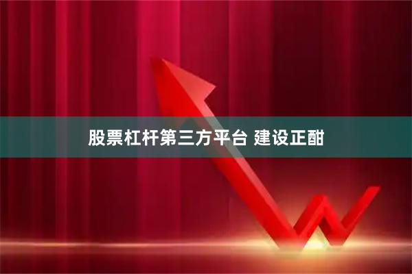 股票杠杆第三方平台 建设正酣